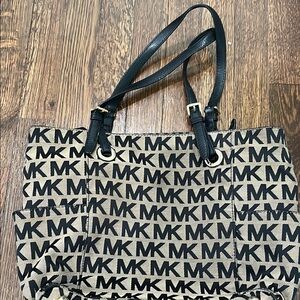 Michael Kors Black and Tan Classic Tote